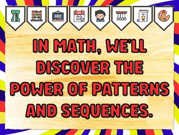 IN MATH, WE'LL DISCOVER THE POWER OF PATTERNS AND SEQUENCES. Grade 3 Math Bul