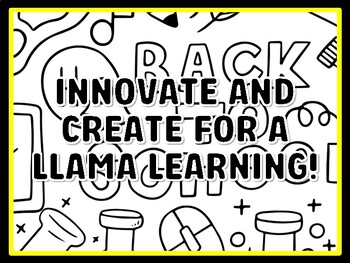 INNOVATE AND CREATE FOR A LLAMA LEARNING! Grade 4 And 5 Science Door Decor