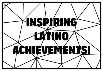 INSPIRING LATINO ACHIEVEMENTS! Hispanic Heritage Month Coloring Pages