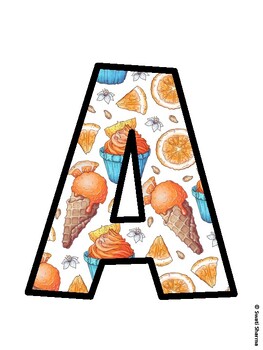 Ice Cream Bulletin Board Décor Kit, Ice Cream Bulletin Board Letters