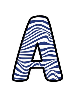 Indigo Bulletin Board Décor Kit, Indigo Letters