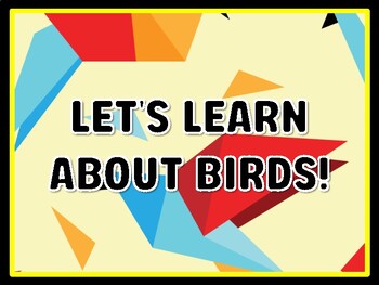 LET'S LEARN ABOUT BIRDS! Birds Door Décor, Birds Bulletin Board Décor