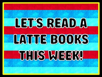 LET'S READ A LATTE BOOKS THIS WEEK! Read Across America Door Décor