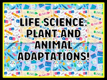 LIFE SCIENCE: PLANT AND ANIMAL ADAPTATIONS! Grade 4 And 5 Science Door Decor