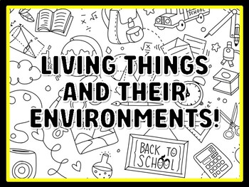 LIVING THINGS AND THEIR ENVIRONMENTS! Grade 2 Science Door Decor