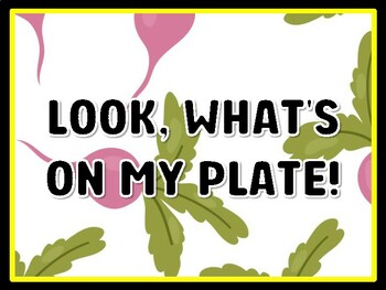 LOOK, WHAT'S ON MY PLATE! Health And Nutrition Door Décor