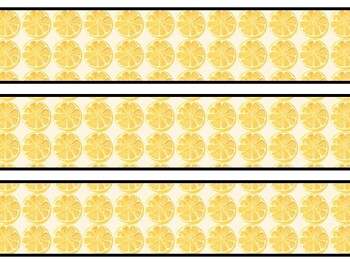 Lemon Bulletin Board Decor Kit, Lemon Letters, Lemon Borders, Lemon Banner, L