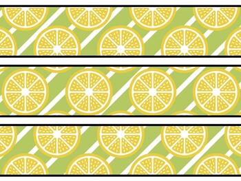 Lemon Bulletin Board Decor Kit, Lemon Letters, Lemon Borders, Lemon Banner, L
