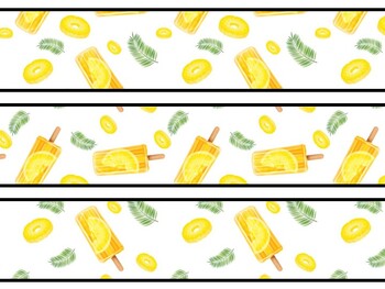 Lemon Bulletin Board Decor Kit, Lemon Letters, Lemon Borders, Lemon Banner, L