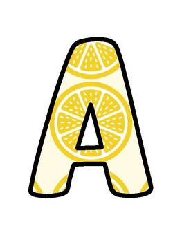 Lemon Bulletin Board Décor Kit, Lemon Letters, Lemon Door Décor,