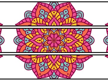Mandala Bulletin Board Decor Kit, Mandala Letters