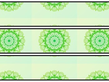 Mandala Bulletin Board Decor Kit, Mandala Letters