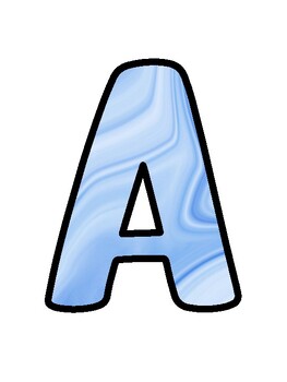 Marble Bulletin Board Décor Kit, Marble Letters
