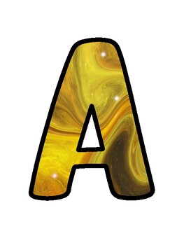 Marble Bulletin Board Décor Kit, Marble Letters