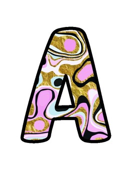 Marble Bulletin Board Décor Kit, Marble Letters