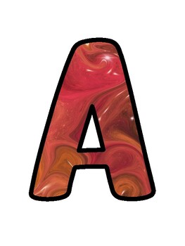 Marble Bulletin Board Décor Kit, Marble Letters
