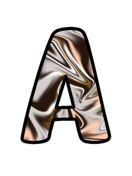 Marble Bulletin Board Décor Kit, Marble Letters