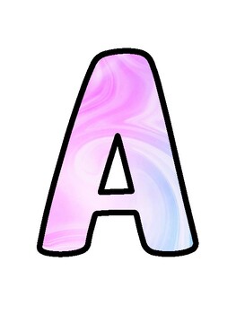 Marble Bulletin Board Décor Kit, Marble Letters