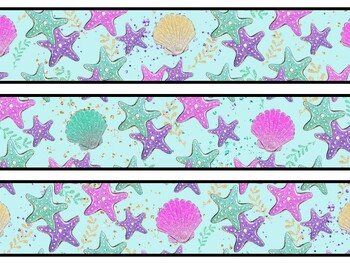 Mermaid Bulletin Board Decor Kit, Mermaid Letters