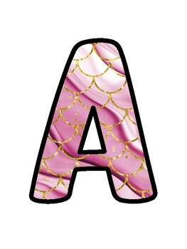 Mermaid Bulletin Board Décor Kit, Mermaid Letters