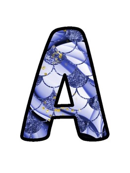 Mermaid Bulletin Board Décor Kit, Mermaid Letters