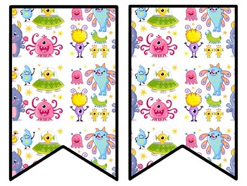 Monster Bulletin Board Decor Kit, Monster Letters