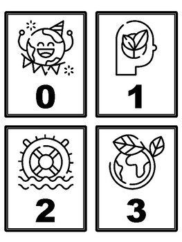 Mother Earth Day 0-500 Number Flash Cards, Mother Earth Day Number Cards,
