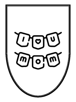 Mothers Day Activities and Decor Kit, Decor, Coloring, Craft and Writing