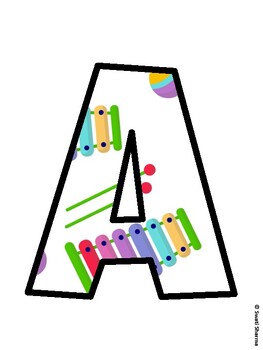 Music Bulletin Board Décor Kit, Music Bulletin Board Letters