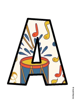 Music Bulletin Board Décor Kit, Music Bulletin Board Letters