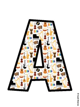 Music Bulletin Board Décor Kit, Music Bulletin Board Letters