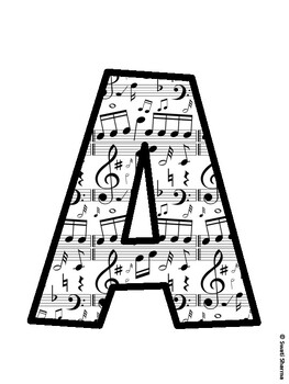 Music Bulletin Board Décor Kit, Music Bulletin Board Letters