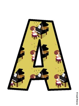 Music Bulletin Board Décor Kit, Music Bulletin Board Letters