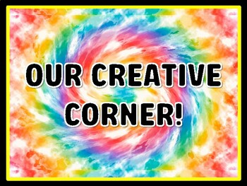 OUR CREATIVE CORNER! Art Door Décor, Art Bulletin Board Décor