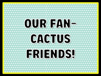 OUR FAN-CACTUS FRIENDS! Succulents Door Décor