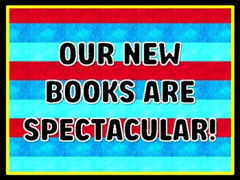 OUR NEW BOOKS ARE SPECTACULAR! Read Across America Door Décor