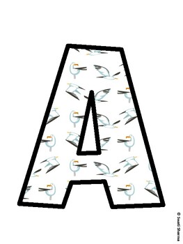 Ocean Bulletin Board Decor Kit, Ocean Bulletin Board Letters