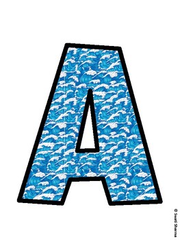 Ocean Bulletin Board Decor Kit, Ocean Bulletin Board Letters