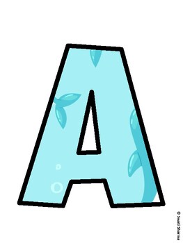 Ocean Bulletin Board Decor Kit, Ocean Bulletin Board Letters