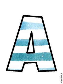 Ocean Bulletin Board Decor Kit, Ocean Bulletin Board Letters