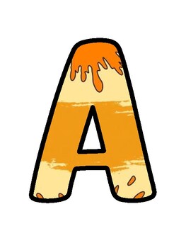 Orange Bulletin Board Décor Kit, Orange Letters