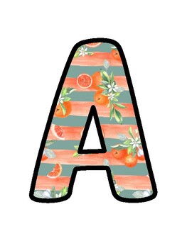 Orange Bulletin Board Décor Kit, Orange Letters