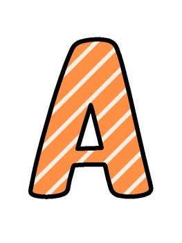 Orange Bulletin Board Décor Kit, Orange Letters