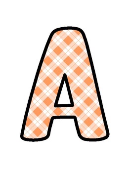 Orange Bulletin Board Décor Kit, Orange Letters