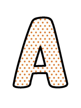 Orange Bulletin Board Décor Kit, Orange Letters