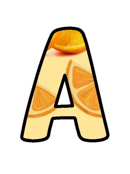 Orange Bulletin Board Décor Kit, Orange Letters