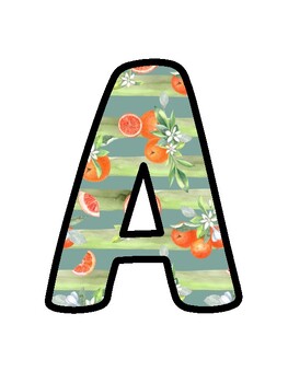 Orange Bulletin Board Décor Kit, Orange Letters