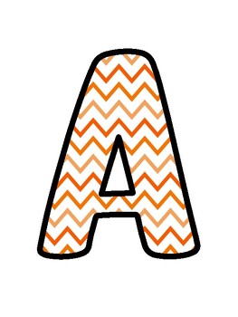 Orange Bulletin Board Décor Kit, Orange Letters