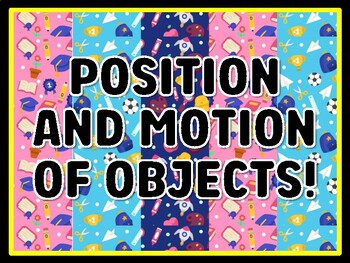 POSITION AND MOTION OF OBJECTS! Kindergarten Science Door Decor