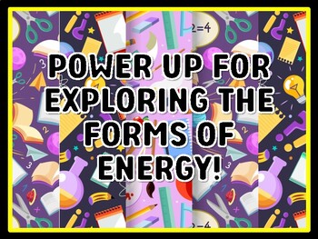 POWER UP FOR EXPLORING THE FORMS OF ENERGY! Grade 4 And 5 Science Door Decor